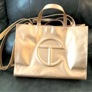 Telfar Medium Shopper tote in Copper